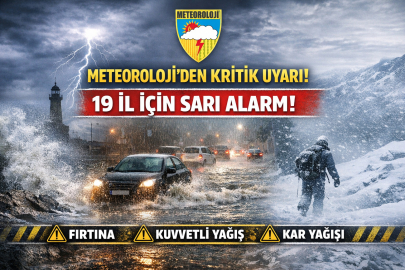 Meteoroloji 19 il için alarm verdi: Fırtına ve kuvvetli yağış geliyor