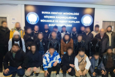 Bursa'da bir işyerinde 27 kaçak göçmen yakalandı!