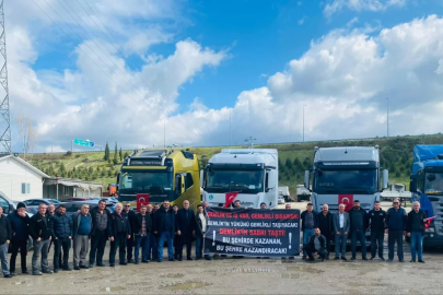 Gemlikli nakliyeciler isyan etti! "İlçede işleri 2 büyük firmaya veriyorlar"