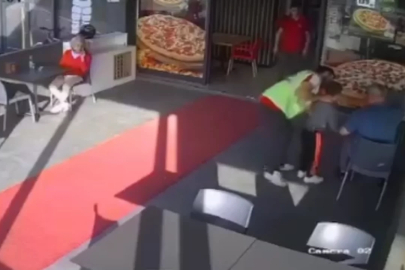 Bursa'da kuryeden hayat kurtaran heimlich müdahalesi!