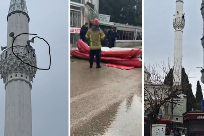 Bursa'da cami minaresinde canına kıymaya kalktı!