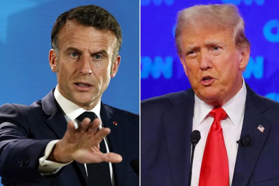 Eşiyle ilgili konuşan Trump'a Macron'dan olay sözler...