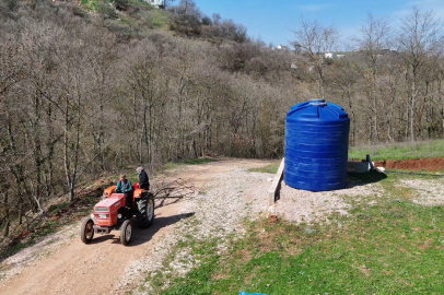 Kestel'de 4 kırsal mahalleye 20 tonluk su deposu