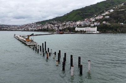 Ordu Atatürk Rıhtımı’nda çalışmalar adım adım ilerliyor