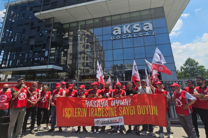 Aksa Bursagaz önünde eylem: “İşçinin iradesi gasp edilemez”